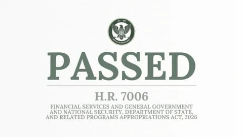 Cover Image for H.R.7006 appropriations national security: House Passes